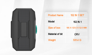 NUEVO Juego de Destornilladores Magnéticos 152 en 1 con Mango de Acero, Destornilladores de Precisión Torx y Hexagonales, Kit de Reparación para Computadora/PC/Teléfono, OEM Disponible - Product Image 6