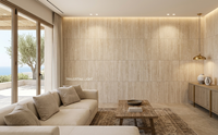 Baldosas de Porcelanato Gris Mármol Arc Teryx 600x600 Mate Antideslizantes, Diseño Moderno para Villa, Técnica de Mosaico para Exteriores, Baño