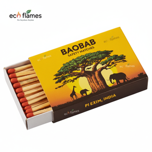 ไม้ขีดไฟไม้จากอินเดีย กล่องไม้ขีดไฟกระดาษแข็งแบบปลอดภัย พร้อมพิมพ์ลาย ดีไซน์ทันสมัย เป็นมิตรกับสิ่งแวดล้อม ป้องกันความชื้น น้ำหนักเบา ใช้ในครัวเรือน - Product Image 4