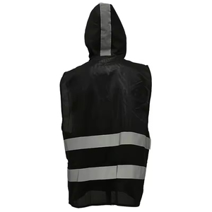 Chaleco de Seguridad Reflectante de Alta Visibilidad ANSI Clase 2, Impermeable, de Poliéster, con Capucha, Logotipo y Múltiples Bolsillos |   Ropa de Trabajo para Exteriores ZOHAN - Product Image 3