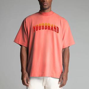 Camisetas de hombre de alta calidad recién llegadas, estilo casual con hombros caídos, de algodón, estilo urbano, de corte holgado y transpirable. - Product Image 4