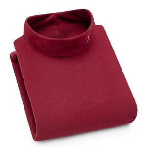 <b>Sweater</b> Fit Homme Pullover Aoliwen Fleece Troja Lined Mens <b>Turtleneck</b> <b>Sweater</b> Genser Thick Velvet Sweatshirt Long Sleeve Geansai - Product Image 1