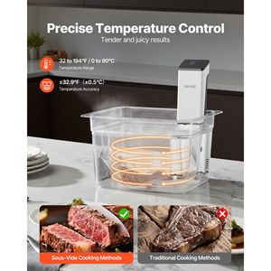 Circolatore a Immersione di Precisione da 850W per Cottura Sous Vide con Display Digitale a LED, Design con Morsetto Sicuro e Temperatura Accurata - Product Image 3
