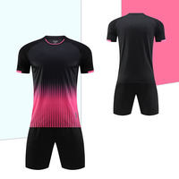 Ensemble de maillot de football personnalisé rétro imprimé sur le devant, 100% polyester, séchage rapide, uniforme de football à manches courtes, kit sportif pour adultes 4XL