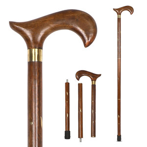 Bâtons de marche en bois massif de qualité supérieure, modernes, légers, durables et antidérapants - Product Image 1