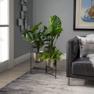 Jardinière élégante en métal de qualité supérieure pour une utilisation en intérieur et en extérieur, pot décoratif idéal pour les maisons, les hôtels, les restaurants et les événements de mariage - Product Image 3