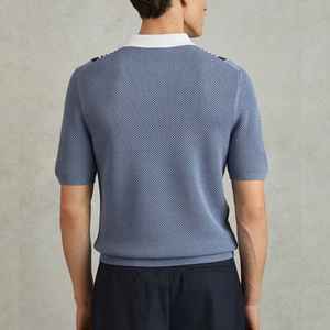 เสื้อโปโลชายแขนสั้นผ้าฝ้าย 100% ดีไซน์แฟชั่น ขายดี รับสกรีนโลโก้ หลายสี คุณภาพสูง สำหรับฤดูร้อน - Product Image 2