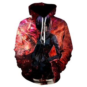 Sudaderas con Capucha Sublimadas Personalizadas al por Mayor, Resistentes a la Decoloración, con Estampado Gráfico de Anime, Sudaderas con Capucha Personalizadas - Product Image 1