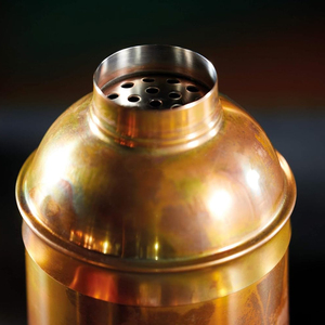 Rustic Distressed Copper Cocktail Shaker Featuring An Antique Patina Unique Vintage <b>Bar</b> <b>Tool</b> Crafted For Stylish Entertaining - Product Image 5