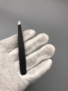 Black Coated Stainless Steel Eyebrow Tweezers Precision Brow Shaping <b>Hair</b> <b>Removal</b> Tweezer Professional Beauty Salon Makeup <b>Tool</b> - Product Image 3