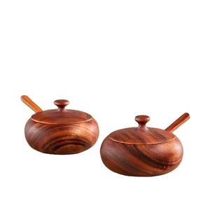 Tazón de condimentos de Diseño Artesanal de calidad superior con tapa y cuchara para ocasiones de fiesta para exportar desde la India - Product Image 1