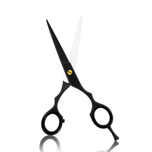 Ciseaux de barbier professionnels Tegra de haute qualité, manches en caoutchouc, 28 dents, pour droitiers, pour la coupe et le coiffage des cheveux, en acier inoxydable - Product Image 2