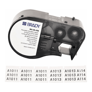 Étiquettes en tissu vinyle repositionnables compatibles avec ruban pour imprimantes M4/M5 - Product Image 2