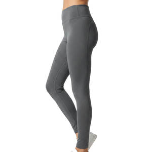 Women Mid Waist <b>Tummy</b> <b>Control</b> Gym Leggings Polyester/Cotton Quick Dry Breathable Eco-Friendly Lightweight Summer Activewear - Product Image 3