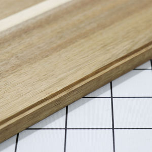 Planche de service rectangulaire en bois de frêne, bords biseautés, sans poignée, pour la restauration fine, OEM personnalisé, Vietnam - Product Image 4