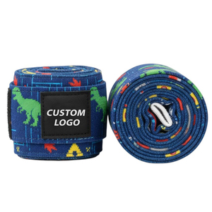 Bandes de boxe pour enfants à sublimation personnalisée, haute élasticité, protège-poignets, entraînement junior, accessoires de boxe en coton durable - Product Image 1