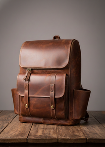 Mochilas de Cuero Impermeables y Duraderas para Portátil, Mochilas de Gran Capacidad para Viajes, Senderismo y Uso Diario - Product Image 3