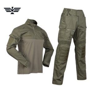 Uniforme de Guardia de Seguridad Personalizado, Camisa de Seguridad con Cierre de Cremallera y Pantalones Cargo Ripstop, Conjunto de Uniforme Táctico Profesional - Product Image 3