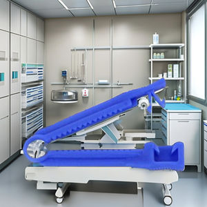 Pinza Reutilizable Azul para Cordón Umbilical con Cinta de Infusión para Bebés Recién Nacidos, Uso Médico Hospitalario, Certificación CE, Acero Inoxidable, Higiénica - Product Image 1