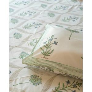 Parure de lit en coton imprimé floral esthétique faite à la main, respirante, pour toutes les saisons, décorative pour la maison, prix de gros - Product Image 5