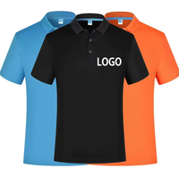Chemises et T-shirts pour hommes en tricot de qualité supérieure, respirants, anti-boulochage, séchage rapide, avec broderie de logo personnalisé, vêtements d'équipe, 100% coton