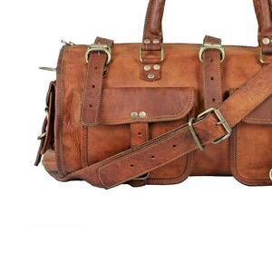 New Sports Custom Waterproof Duffel <b>Bag</b> Professional Outdoor Use <b>Leather</b> <b>Duffle</b> <b>Bag</b> Premium Travel <b>Leather</b> <b>Duffle</b> <b>Bags</b> - Product Image 4