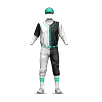 Ensemble d'uniformes de baseball en polyester de haute qualité - Tenue d'équipe respirante avec couleurs et tailles personnalisées, vente en gros à bas prix, service OEM
