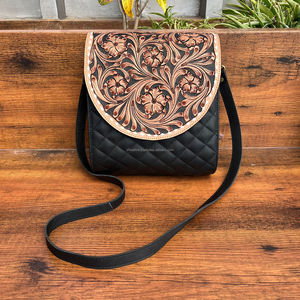 2025 nueva moda de cuero mecanizado a mano para mujer, bolso de sillín acolchado, bolso de hombro cruzado de piel de vaca con entramado de diamantes de alta calidad - Product Image 3