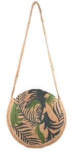 Bolso Bandolera Bohemio de Yute Tejido Ecológico con Decoración Cruzada, Bolso de Mano Tipo Tote para Mujer, para Todas las Temporadas - Product Image 2