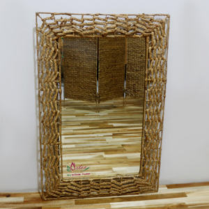 Panier de rangement tressé artisanal en jacinthe d'eau, fabriqué à la main, Artex Dong Thap Factory, artisanat vietnamien, modèle SD1849A-1NA - Product Image 3