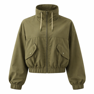 Chaqueta Cortavientos Vintage Personalizada al por Mayor para Mujer, Moda Minorista - Servicio de Diseño OEM de Proveedor Directo de Fábrica - Product Image 1
