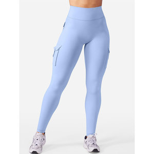 Customizable Private Label Legging For Women's Multiple Button Fly Pocket Closure Breathable Stretchy Fabric Full Length <b>Tights</b> - Product Image 5