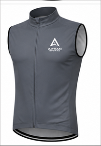 Gilet de cyclisme jaune fluorescent sans manches, maillot de vélo coupe-vent respirant à séchage rapide pour la conduite sur route - Product Image 4