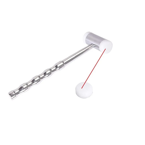 Marteau chirurgical manuel double face pour interventions orthopédiques et dentaires, tête en nylon remplaçable, matériau en acier inoxydable, certifié CE - Product Image 1