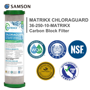 Filtre à charbon actif MATRIKX CHLORAGUARD 36-250-10 10 pouces - Product Image 5