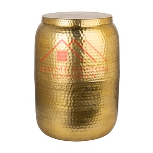 Mesas Auxiliares de Diseño Moderno con Acabado Dorado Martillado para Dormitorio - Product Image 5