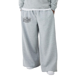 Plus Size Fleece Basic Wide Leg <b>Men's</b> Sweatpants Custom Logo <b>Baggy</b> Casual Streetwear Jogging <b>Trousers</b> in Stock - Product Image 1