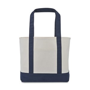 Sac fourre-tout en toile de coton crème avec base jaune, robuste, à soufflet, personnalisable avec logo, vente en gros, promotionnel, pour courses, plage et shopping - Product Image 5