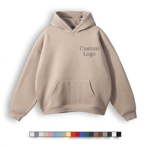 Sudadera con Capucha de Forro Polar Cálido Bordado para Hombre y Mujer, 100% Poliéster, Color Sólido, Sudadera con Capucha de Forro Polar Personalizada para Hombre - Product Image 2