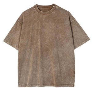 T-shirt femme premium, effet délavé, épaules tombantes, col rond, 100% coton tricoté, pour un style décontracté. - Product Image 4