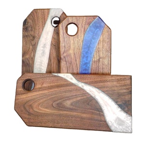 Tabla de quesos de resina personalizada con la mejor forma y agujero de madera de acacia y tabla de cortar queso tabla de cortar productos de gran venta - Product Image 1