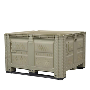 Caja de Palet de Plástico Plegable Grande para Agricultura, Contenedor Apilable de Alta Resistencia con Larga Vida Útil - Product Image 1