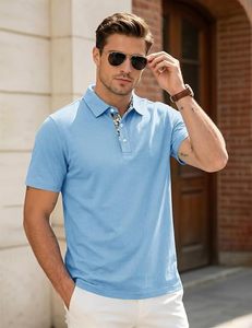 Camisa de Golf para Hombre al por Mayor, de Secado Rápido, 100% Algodón, con Bolsillo, Antiarrugas, Estampado Digital, Logotipo Personalizado - Product Image 2