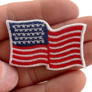 Parches tácticos bordados de primera calidad con bandera estadounidense, con velcro termoadhesivo y borde marroquí, para mochilas, gorras, sombreros, chaquetas y pantalones. - Product Image 6