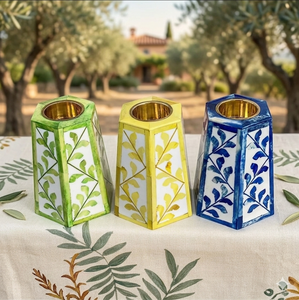 Quemador Bakhoor con incrustaciones de hueso con quemador Mubkhar Resina de semilla de madera para Ramadán perfumado con té y lavanda - Product Image 1