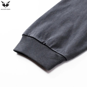 เสื้อยืดสตรีทแวร์ผ้าฝ้ายฟอกสีทรงโอเวอร์ไซส์ พิมพ์ลายสกรีน แขนยาวสองชั้น - Product Image 6