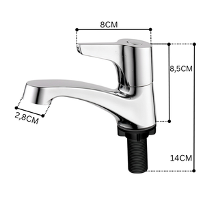 Wholesale <b>Basin</b> Faucet ABS Chrome <b>Single</b> Cold Plastic Thread Bathroom Washroom Rustproof <b>Tap</b> Lavabo Faucet KSLA-10CNXi KSN VN - Product Image 2