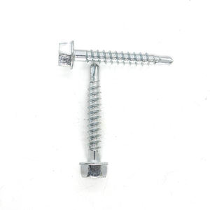 Hex Washer Head Self Drilling <b>Screw</b> / Galvanized Self <b>Tapping</b> <b>Screw</b> Carbon Steel Inch Coarse Thread High Quality - Product Image 2