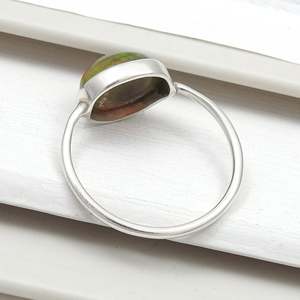 Handmade 925 Sterling Silver <b>Boho</b> <b>Ring</b> Comes With Trendy Oval Shaped Bezel Set Black Opal Gemstone Wedding & Anniversary Gift - Product Image 5