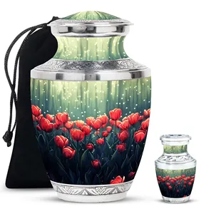 Urnas de cremación con forma de tulipán para cenizas humanas, urna floral para cenizas de mamá - Product Image 1